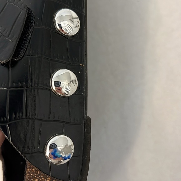 Sam & Libby Black Slide Sandals 7 - Picture 7 of 16